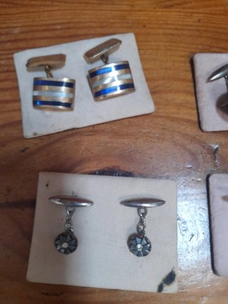 Lote 6 pares Gemelos ANTIGUOS+ 1 de regalo