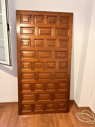 2 Puertas de armario cuarterón madera