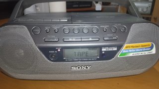 Radio Cassette CD Sony Gris