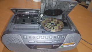 Radio Cassette CD Sony Gris