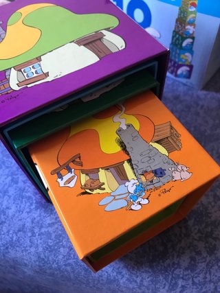 Juego 10 cubos apilables Smurfs
