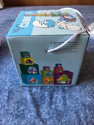 Juego 10 cubos apilables Smurfs