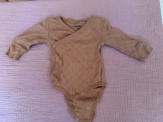 Set 3 body evolutivi in cotone bio kiabi 50/56 cm