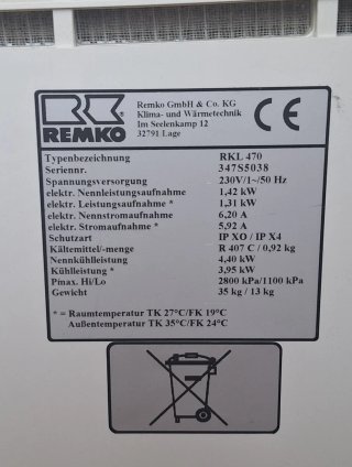 Aire Acondicionado Remko