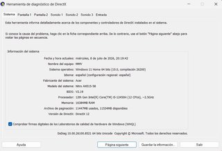 Portatile da gioco Acer Nitro 5