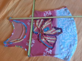 Camiseta S/M Mariposa Desigual algodón