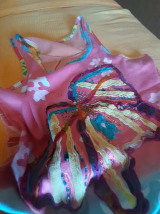Camiseta S/M Mariposa Desigual algodón