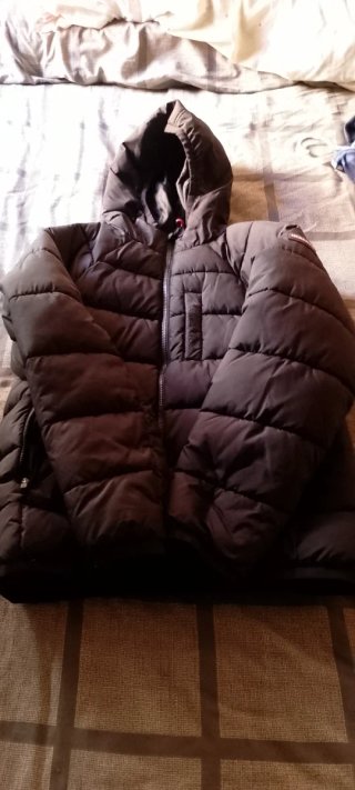 Cazadora de niño 12-13 años negra.