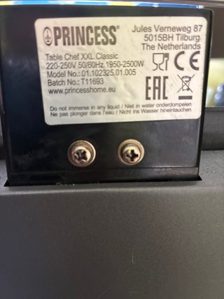 Plancha de asar Princess