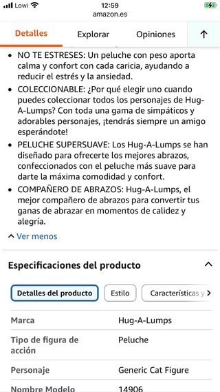 Muñeco Hug-a-Lump Jirafa Amarillo