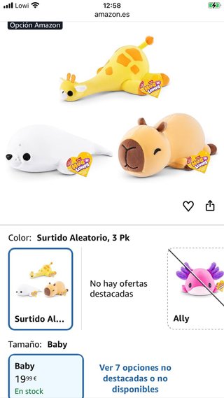 Muñeco Hug-a-Lump Jirafa Amarillo