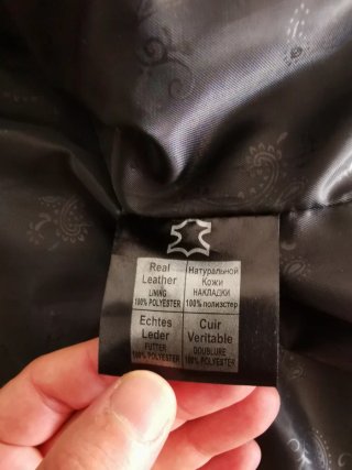 Chaqueta de Piel Supreme Leather Azul