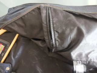 Chaqueta de Piel Supreme Leather Azul