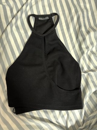 Top Bershka Negro Talla XS