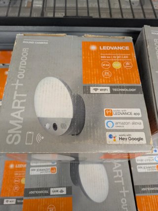 Plafón luz  exterior con cámara WiFi para ver en