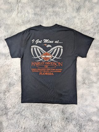 Harley Davidson Camiseta Negra Florida Vintage