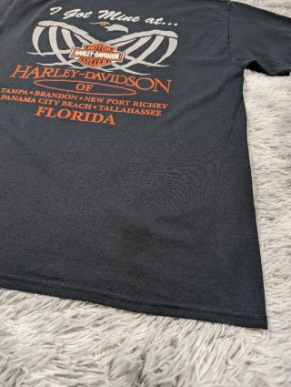 Harley Davidson Camiseta Negra Florida Vintage
