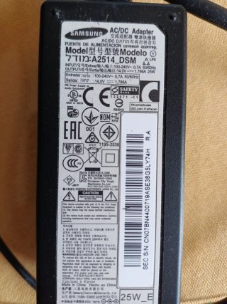 Pantalla Samsung Negra