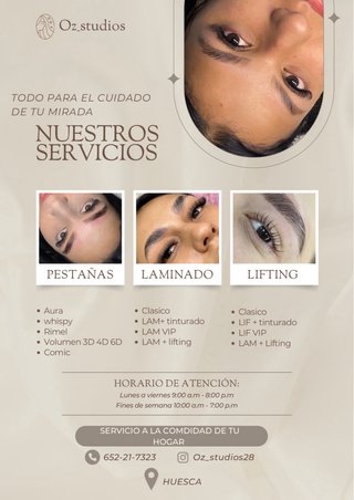 Servicio de cejas y pestañas