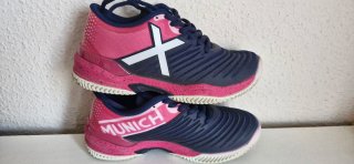 Zapatillas Padel Munich Mujer Azul/Rosa