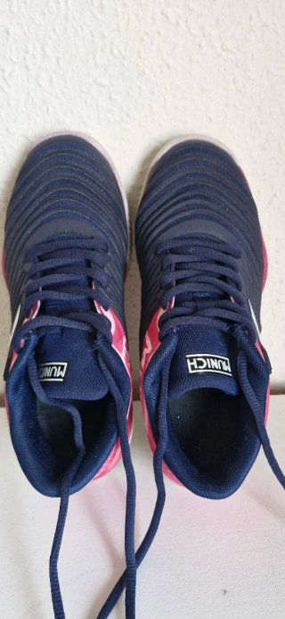 Zapatillas Padel Munich Mujer Azul/Rosa