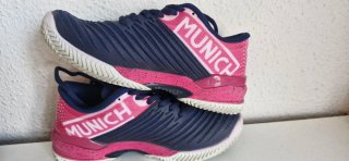 Zapatillas Padel Munich Mujer Azul/Rosa