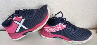Zapatillas Padel Munich Mujer Azul/Rosa