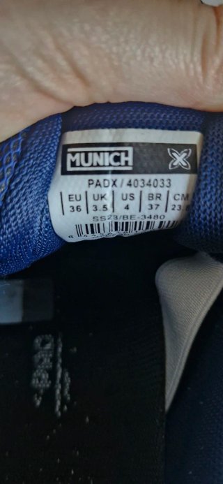Zapatillas Padel Munich Mujer Azul/Rosa