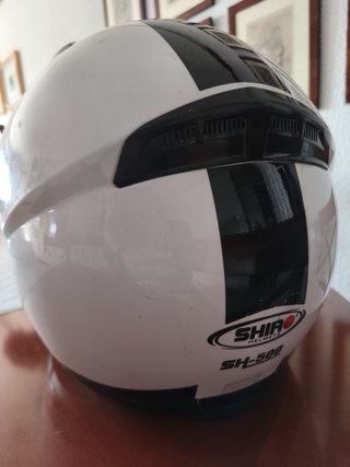 Casco modular Moto Shiro Adulto Blanco y Negro.