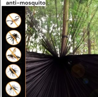 Hamaca para exterior con mosquitera
