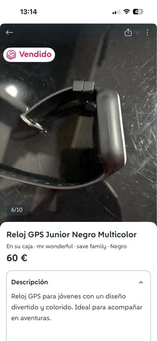Reloj infantil con dibujos con Gps