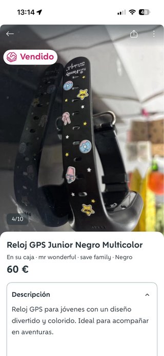 Reloj infantil con dibujos con Gps