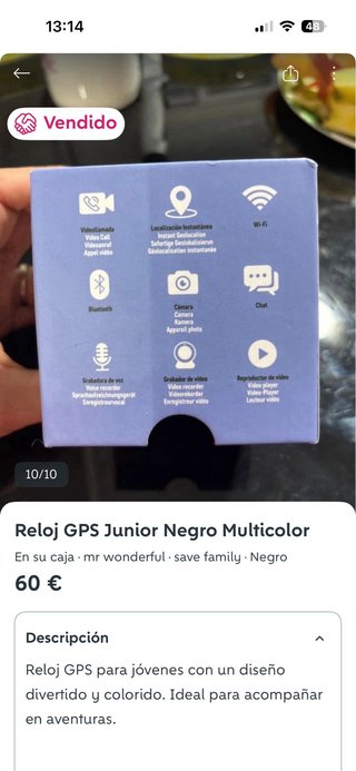 Reloj infantil con dibujos con Gps