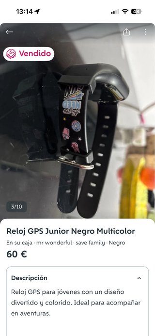 Reloj infantil con dibujos con Gps