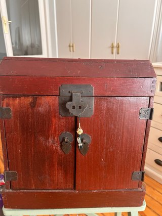 Joyero antiguo chino madera mas de 150 años