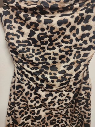 Vestido corto leopardo