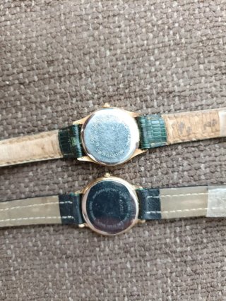 Lote 2 Relojes Mujer oro  Junghans y Rodania