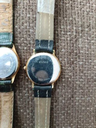 Lote 2 Relojes Mujer oro  Junghans y Rodania