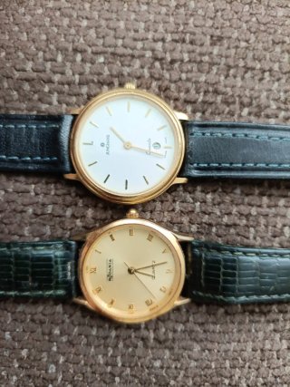 Lote 2 Relojes Mujer oro  Junghans y Rodania