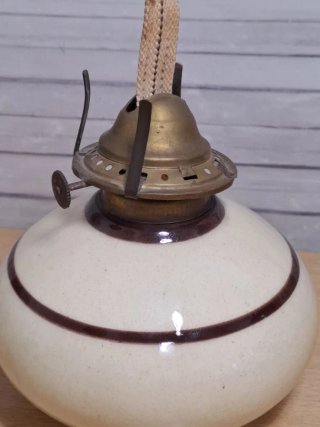 Lámpara de aceite vintage de cerámica