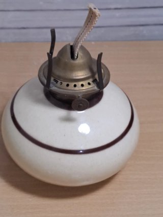 Lámpara de aceite vintage de cerámica