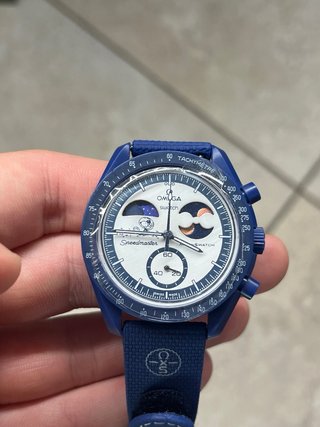 Omega x Swatch Moonswatch Earthphase Moonshinegold