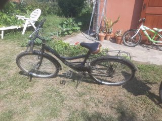 Bicicleta urbana negra