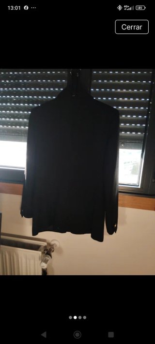 Chaqueta americana negra