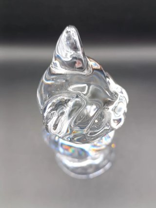 Figura gato cristal francés Sevres