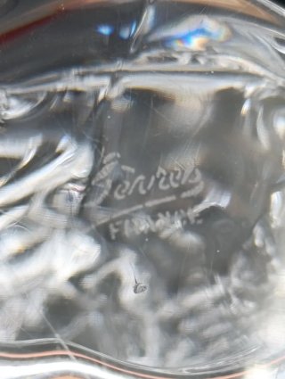 Figura gato cristal francés Sevres