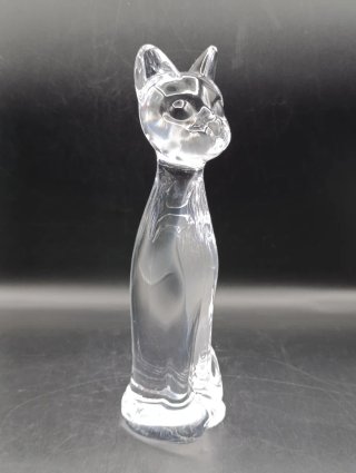 Figura gato cristal francés Sevres