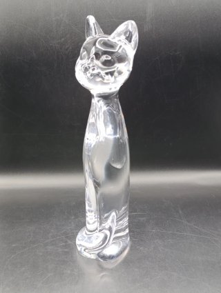 Figura gato cristal francés Sevres