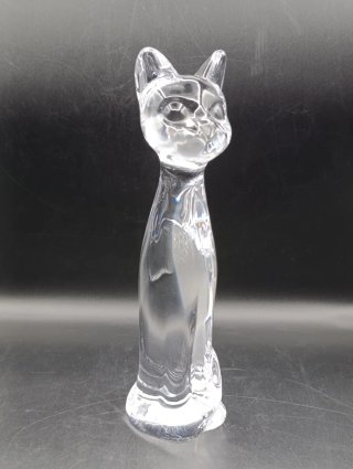 Figura gato cristal francés Sevres
