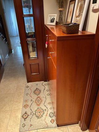 Armario recibidor madera hecho a medida